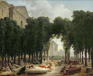Der Louvre und die Gärten der Infantin, 1798